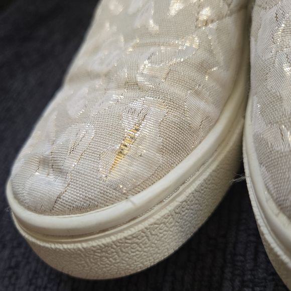 Toms Luca Rose Gold Cheetah Print Slip On Canvas Shoes - Picture 3 of 8